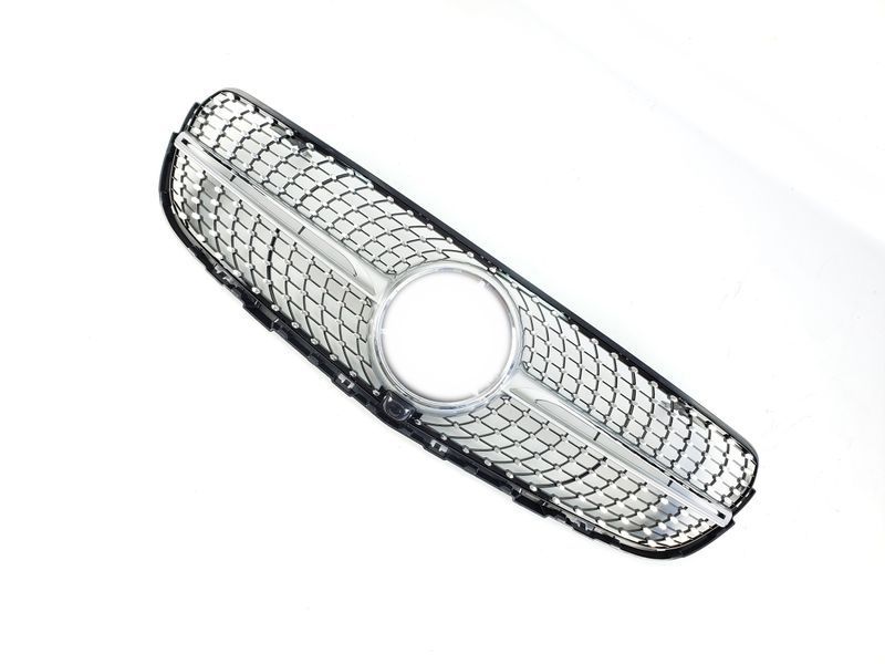 Решітка радіатора на Mercedes GLC-class X253 2015-2019 Diamond Silver V1 427588 фото