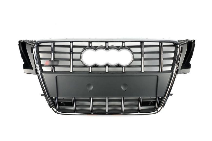Решітка радіатора на Audi A5 2007-2011 стиль S5 Silver Chrome 427386 фото Решітка радіатора на Audi A5 2007-2011 стиль S5 Silver Chrome 427386 фото