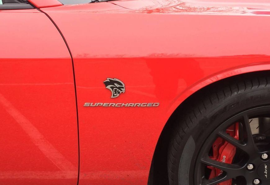 Автологотип емблема Dodge Hellcat Head black 430359 фото