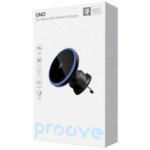Автотримач Proove UNO з Magsafe 15W (чорний) 523297 фото