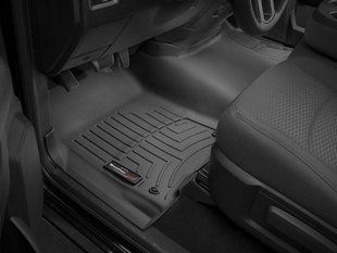 3D килимки для Dodge Ram 2013-2018 Quad Cab, підлокітник чорні передні WeatherTech 444641 141750 фото
