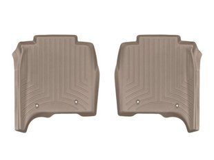 3D килимки для Land Rover Range Rover 2013- Long with console бежеві задні WeatherTech 454805 98230 фото