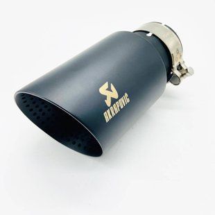 Насадка на глушитель Akrapovic 63-90 мм черная матовая 424955 фото