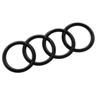 Автологотип емблема чорні кільця Audi A4 B8 2008-2015 Black Edition на кришку багажника 260778 фото