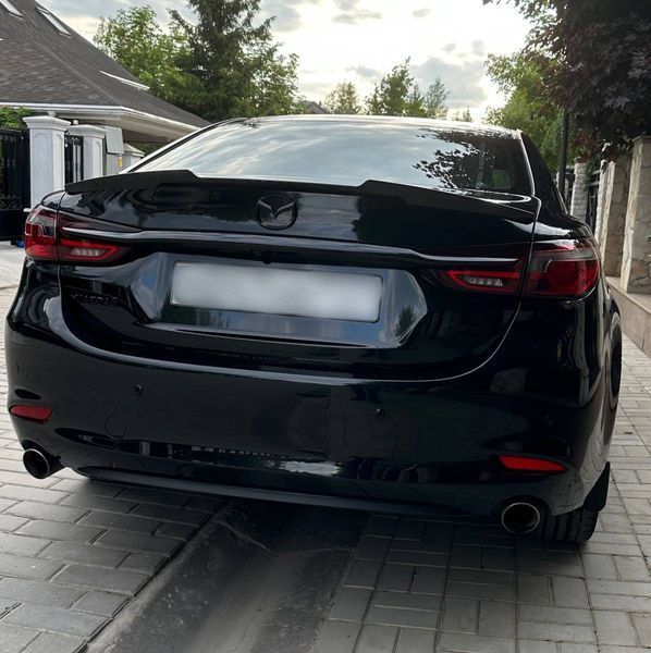 Спойлер на Mazda 6 2012- GJ M-style чорний глянець 416086 фото