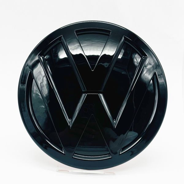 Задня емблема Volkswagen T5, T6 чорний глянець 130мм 523057 фото