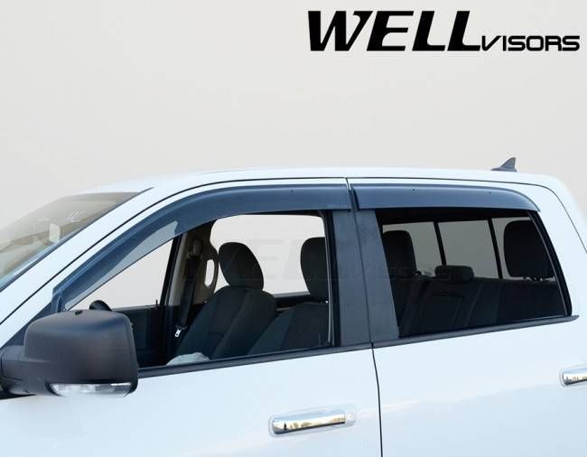 Дефлекторы окон на Dodge Ram 2009- Crew Cab & Mega Cab Premium Series WELLvisors 3-847DG004 45630 фото