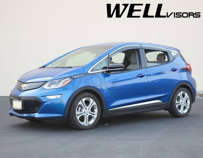 Дефлектори вікон для Chevrolet Bolt 2017- з хром молдингом WELLvisors 3-847CH027 162718 фото