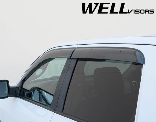 Дефлекторы окон на Dodge Ram 2009- Crew Cab & Mega Cab Premium Series WELLvisors 3-847DG004 45630 фото