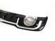 Диффузор (заднего бампера) Silver Black/Chrome Pipe (в стиле RS3) Hatchback на Audi A3 2016-2020 427783 фото 4