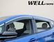 Дефлектори вікон для Chevrolet Bolt 2017- з хром молдингом WELLvisors 3-847CH027 162718 фото 8