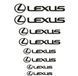 Наклейки на супорт Lexus чорні 521476 фото 1