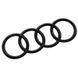 Автологотип емблема чорні кільця Audi A4 B8 2008-2015 Black Edition на кришку багажника 260778 фото 1