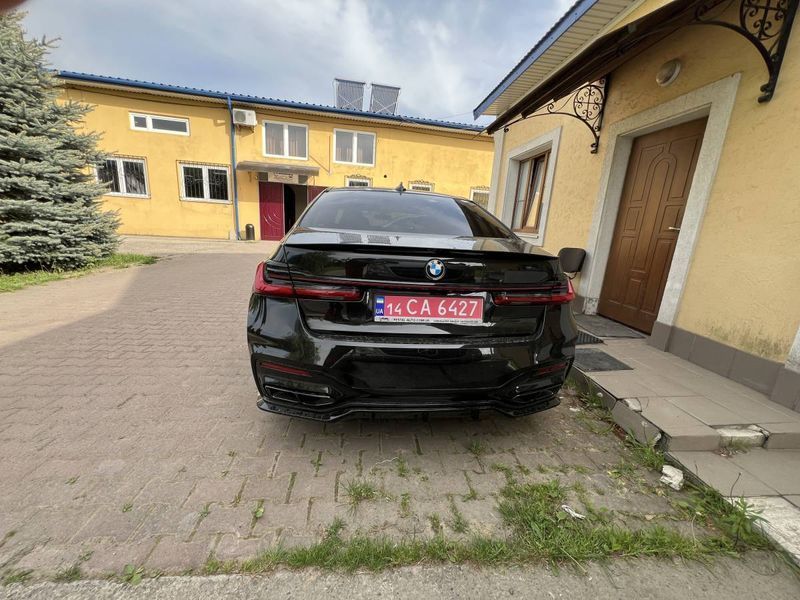 Диффузор (заднего бампера) Черный глянец (Rock style) на BMW 7 G11, G12 2019-2023 427781 фото