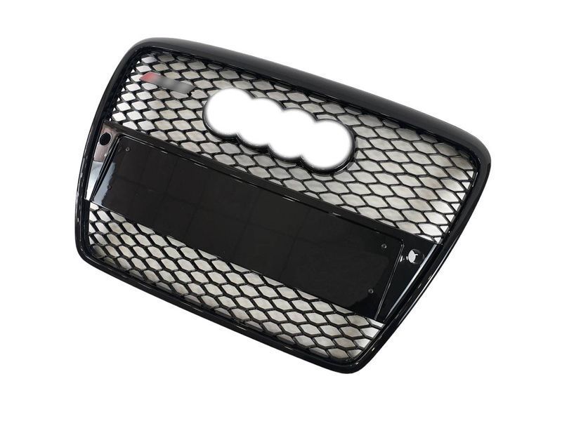 Решітка радіатора на Audi A6 C6 2004-2011 стиль RS6 Black під PDC 427310 фото