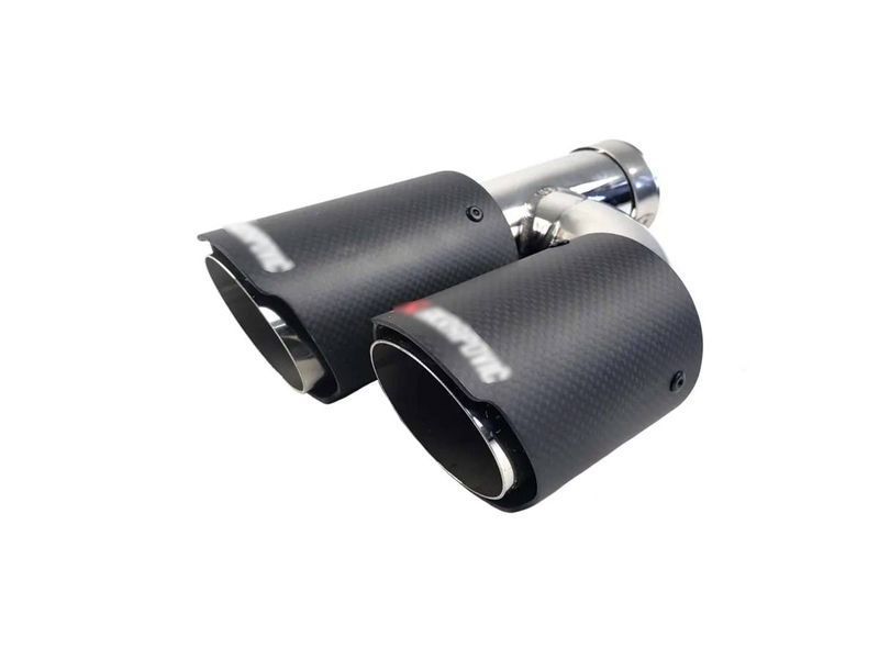 Насадки на выхлоп Carbon ( матовый ) 63mm To 89mm ( двойная H ) на Akrapovič 429265 фото