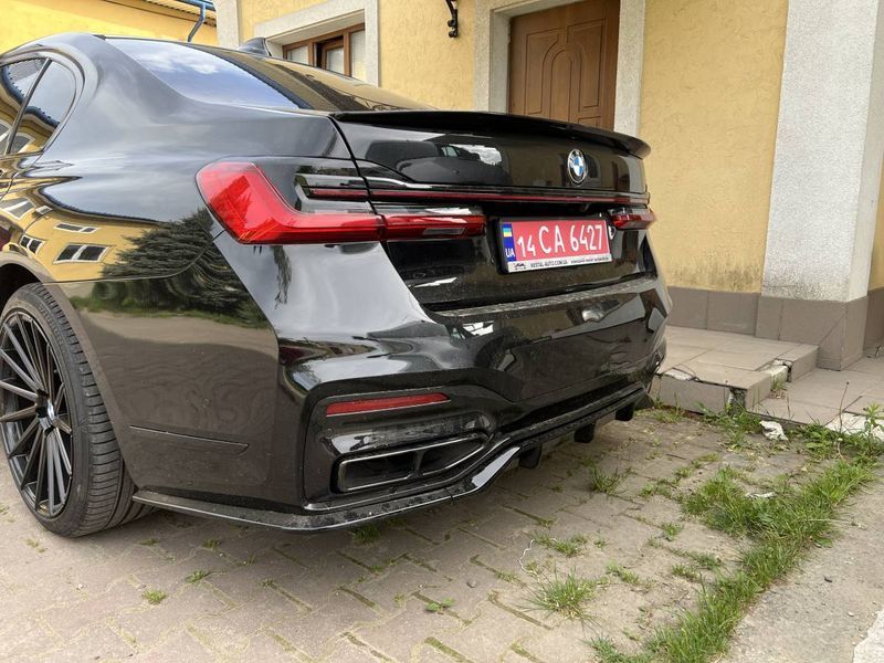 Диффузор (заднего бампера) Черный глянец (Rock style) на BMW 7 G11, G12 2019-2023 427781 фото