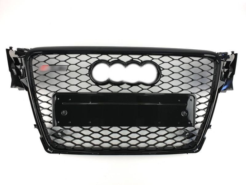 Решітка радіатора на Audi A4 B8 2007-2011 стиль RS4 Black 429936 фото
