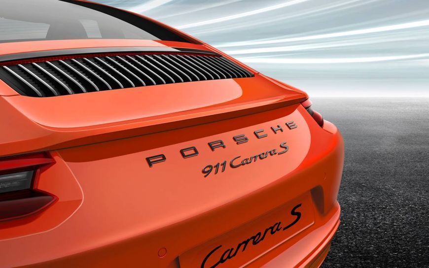 Автологотип емблема напис Porsche S Black чорний глянець 407973 фото