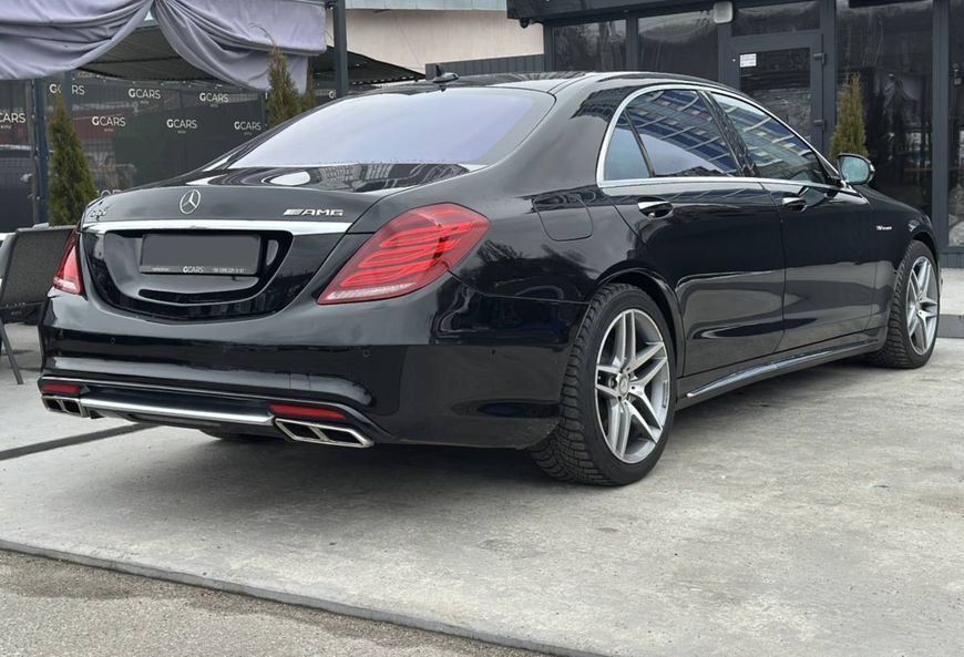 Комплект обвісу передній і задній бампер на Mercedes S-class W222 2013-2017 стиль S63 430320 фото