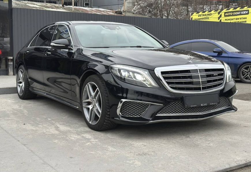 Комплект обвісу передній і задній бампер на Mercedes S-class W222 2013-2017 стиль S63 430320 фото