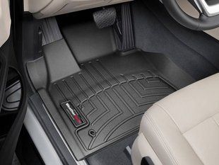 3D килимки для BMW X5 F15, X6 F16 2017-2018 чорні передні WeatherTech 4413351 141155 фото