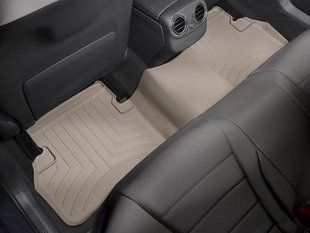 3D килимки для Mercedes C-class W205 2014- бежеві задні WeatherTech 456762 141701 фото
