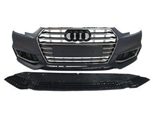 Передній бампер на Audi A4 B9 2015-2019 стиль S4 V2 521932 фото
