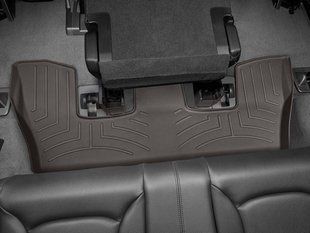 3D килимки для Audi Q7, Q8 2016- какао 3 ряд WeatherTech 478873 141561 фото