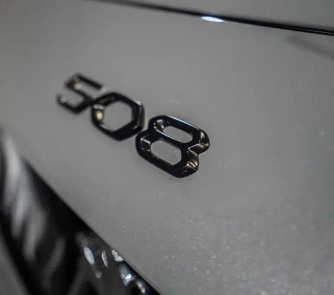 Автологотип шильдик эмблема надпись Peugeot 508 Black Pack Edition черный глянец 417289 фото