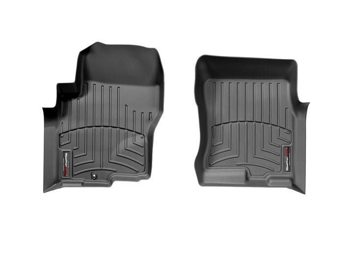 3D килимки для Nissan Navara 2005-2010 чорні передні WeatherTech 440471 46686 фото