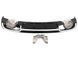 Диффузор (заднего бампера) Black Silver/Chrome Pipe (в стиле RS3) Sedan на Audi A3 2016-2020 427784 фото 4