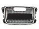 Решітка радіатора на Audi A3 2008-2012 стиль RS3 Black Silver 427263 фото 2