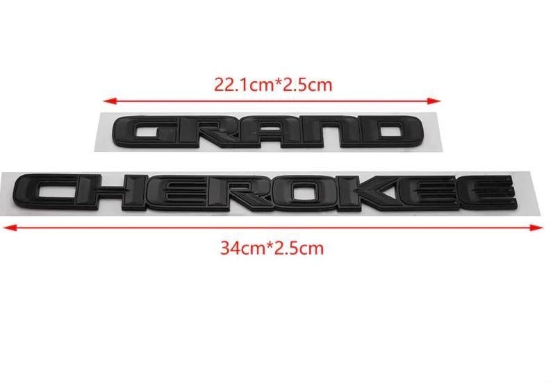 Автологотип емблема напис Jeep Grand Cherokee Чорний глянець 5764GC 356733 фото