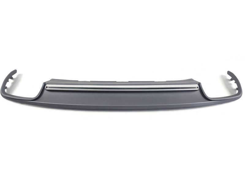Диффузор (заднего бампера) Silver (в стиле S4 00-00) на Audi A4 B8 2011-2015 427812 фото