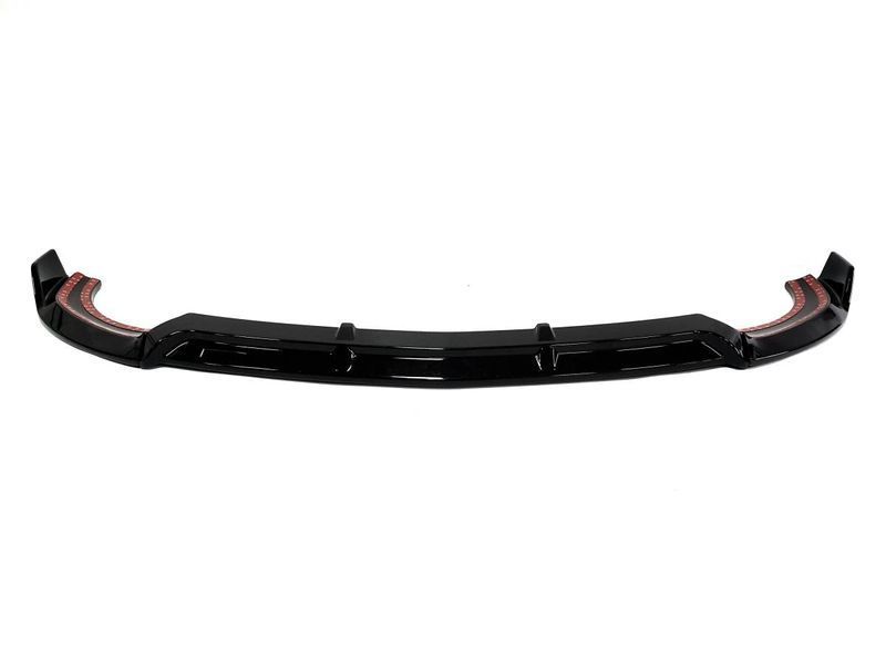 Губа (переднего бампера) Черный глянец на Mercedes E-class W213 2016-2020 429687 фото