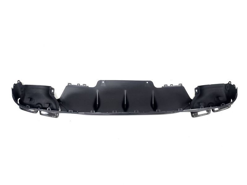 Диффузор (заднего бампера) Full Black / Black Pipe (стиль E63) Normal на Mercedes E-class W213 2016-2020 427866 фото