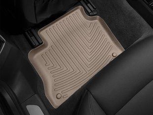 3D килимки для Porsche Panamera 2009-2016 бежеві задні WeatherTech 452572 46698 фото