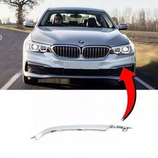 Накладка решітки переднього бампера на BMW 5 Series G30 2017-2020 ліва Basis оригінал 422975 фото