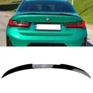 Спойлер на машину BMW 3 G20 2018- в стиле M3 черный глянец 417247 фото