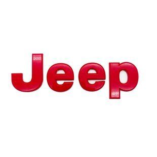 Автологотип емблема Jeep Red 160x48 червоний 423028 фото