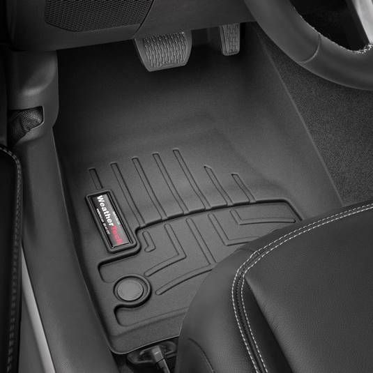 3D коврики для Jeep Wrangler, Gladiator 2018- черные передние WeatherTech 4413131 141655 фото