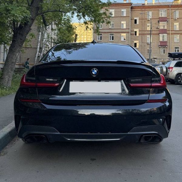 Спойлер на BMW 3 G20 2018- стиль M3 чорний глянець 417247 фото