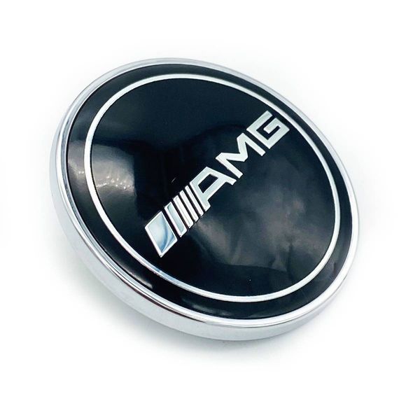 Автологотип эмблема на капот Mercedes AMG черный A0008171801 57мм 423774 фото