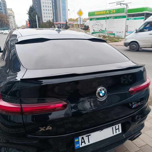 Спойлер на BMW X4 G02 2018- чорний глянець 355157 фото