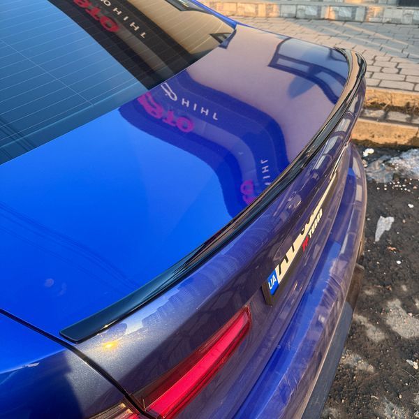 Спойлер на BMW 3 G20 2018- стиль M3 чорний глянець 417247 фото