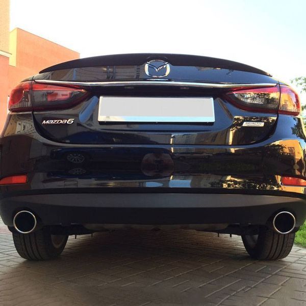 Спойлер на машину Mazda 6 2012- GJ черный глянец 430120 фото