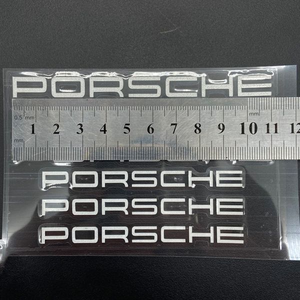 Наклейки на суппорт PORSCHE белые ровные 425998 фото