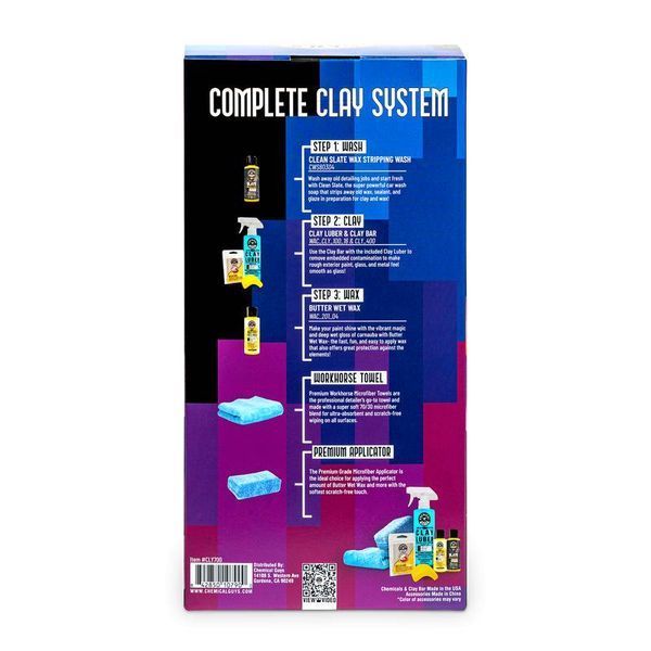 Набір очистки авто глиною Chemical Guys Complete Clay System Kit 408784 фото