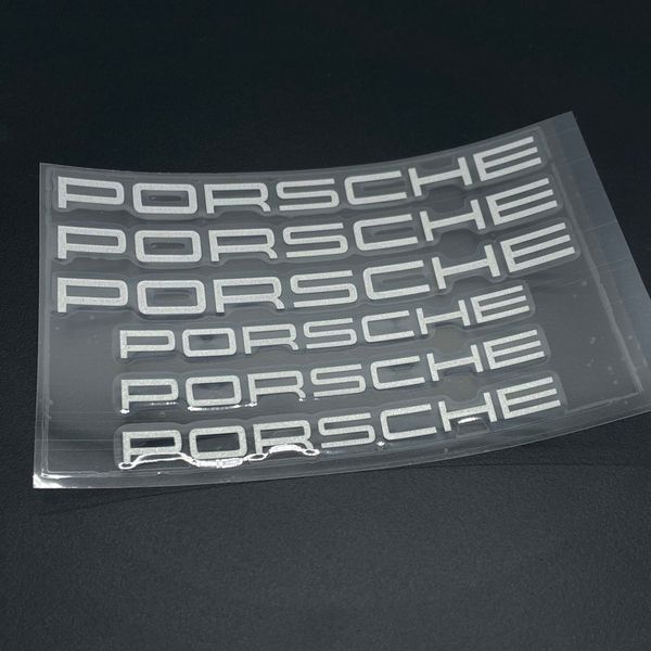 Наклейки на суппорт PORSCHE белые ровные 425998 фото